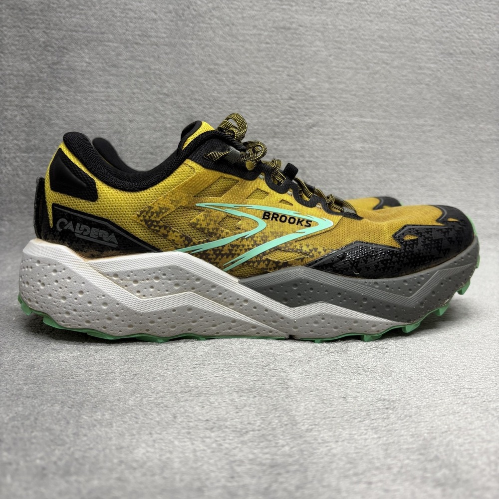 Brooks Men's Caldera Trail Running Shoes - Yellow and Black